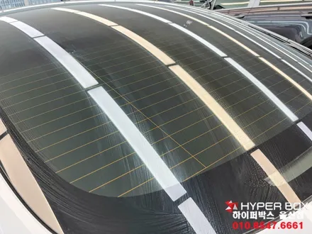 테슬라신차패키지 청량감을 주는 틴큐브반사썬팅 시공 / 울산 북구