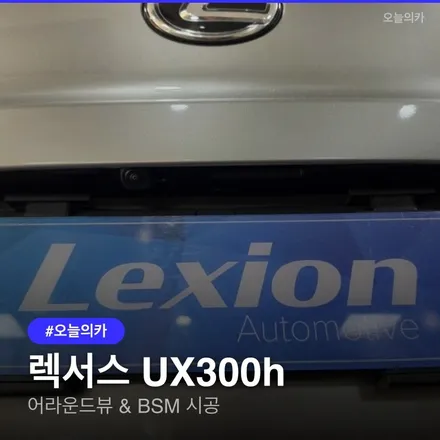 렉서스 UX300h, 사각지대 해소 위한 어라운드뷰 & BSM 시공 알아보기 / 구로동