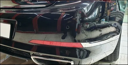 수원 범퍼 수리 알아보신다면? 제네시스 G80 판금 도색 전문에서 복원완료 / 구로동