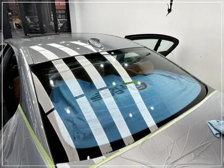 인천 청라 BMW 썬팅 비반사 블랙으로 5시리즈 윈도 틴팅 (글라스틴트 로데) / 구로동