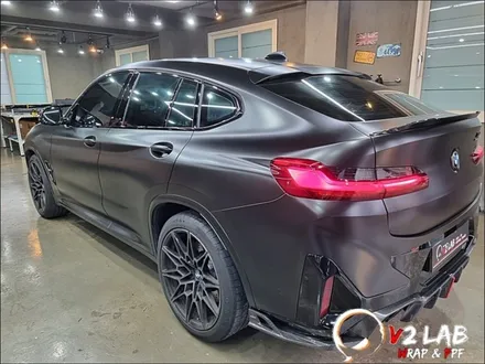 부산 bmw 랩핑 에이버리 슈프림 사틴블랙 필름 X4 무광랩핑 / 구로동