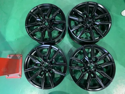 전주 휠복원 BMW휠수리 850i 유광블랙 휠도색으로 반전느낌 / 구로동
