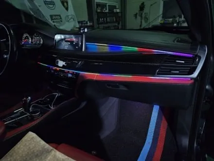 부산엠비언트 라이트 BMW X6 국산 엠비언트튜닝 부산 실내무드등 알아보기! / 구로동