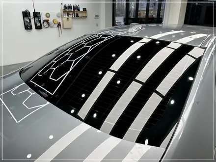 인천 청라 BMW 썬팅 비반사 블랙으로 5시리즈 윈도 틴팅 (글라스틴트 로데) / 구로동
