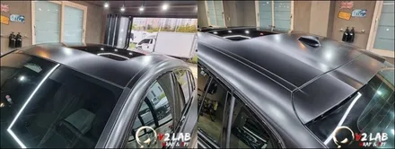 부산 bmw 랩핑 에이버리 슈프림 사틴블랙 필름 X4 무광랩핑 / 구로동