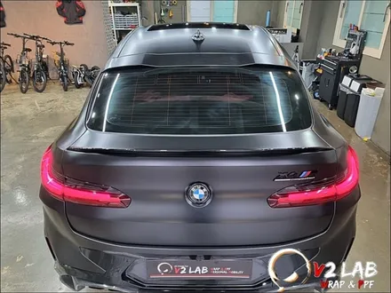 부산 bmw 랩핑 에이버리 슈프림 사틴블랙 필름 X4 무광랩핑 / 구로동