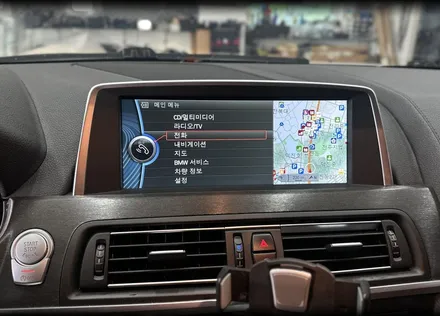 전주 익산 BMW F06 640i 자동차 엠비언트 라이트 + 안드로이드 올인원 시공후기 / 국산 엠비언트튜닝 실내무드등 애플카플레이 네비게이션교체 가격 비용 후기 / 구로동