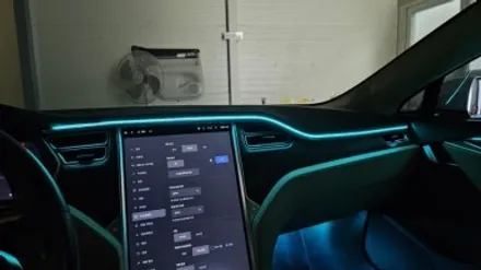 테슬라 엠비언트라이트 모델S 광명에서 엠비언트 시공 제일 잘하는곳 / 구로동