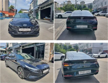 경기 하남 튜닝, 현대 엠블럼 도색 아반떼 CN7 / 구로동