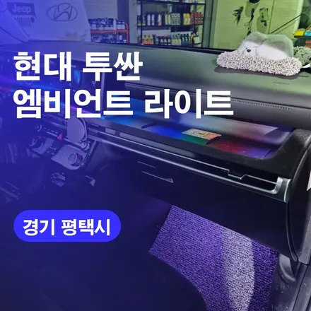 평택 투싼 자동차 엠비언트 라이트  국산 엠비언트튜닝 실내무드등 가격 비용해보기 / 구로동