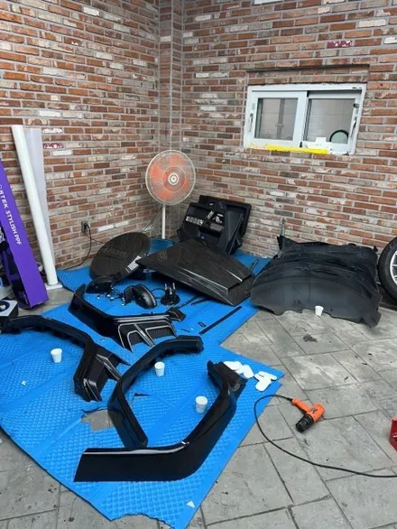 동탄 지바겐 랩핑 7단계, 실버 메탈릭 전 과정 공개 실버로 바꾸면 어떻게 될까? / 구로동