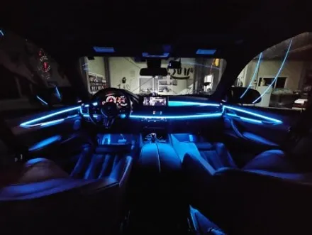 부산엠비언트 라이트 BMW X6 국산 엠비언트튜닝 부산 실내무드등 알아보기! / 구로동