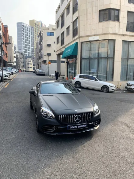 벤츠 SLC 매트 딥 블랙 전체랩핑 비용 및 과정 / 구로동