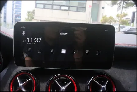 서울(벤츠 CLA 45 AMG 안드로이드올인원 모니터 시공! (큐로이엑스) / 구로동