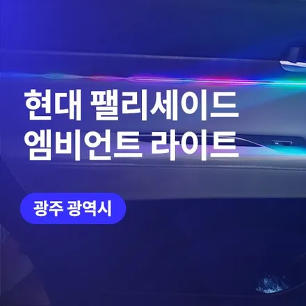 팰리세이드 광주 엠비언트 라이트 실내 감성이 달라진다 / 구로동