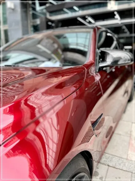 안산, 안양 BMW M4 고광택 레드 필름 자동차 전체랩핑 / 구로동