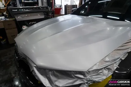 수원(광교) BMW 전체 랩핑 전문! 사틴 화이트 알루미늄 컬러랩핑 / 3M 랩핑지로 M5 튜닝 / 구로동