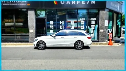 청주 벤츠 C클래스 통풍시트 / 수입차 전문 통풍시트 시공점의 순정버튼 통풍시트 시공기 / 구로동