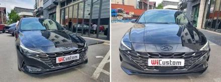 경기 하남 튜닝, 현대 엠블럼 도색 아반떼 CN7 / 구로동