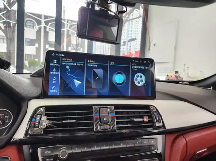 창원 BMW 4시리즈 안드로이드 올인원, 12.3인치 와이드 모니터 교체, 올인원으로 순정네비 불편함해소후기 / 구로동