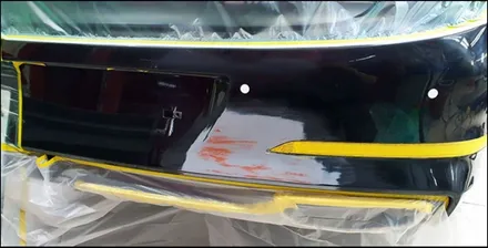 수원 범퍼 수리 알아보신다면? 제네시스 G80 판금 도색 전문에서 복원완료 / 구로동