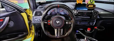 수원, 오산 BMW 핸들 가죽교체 카본핸들 튜닝으로 M3 F80 시공완료 / 구로동