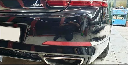 수원 범퍼 수리 알아보신다면? 제네시스 G80 판금 도색 전문에서 복원완료 / 구로동