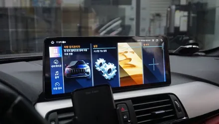 창원 BMW 428i 안드로이드올인원 / 순정 기능을 모두 활용하며, 무선으로 사용 가능한 차량용 태블릿 / 구로동