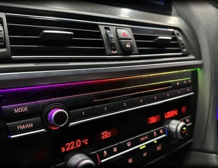 전주 익산 BMW F06 640i 자동차 엠비언트 라이트 + 안드로이드 올인원 시공후기 / 국산 엠비언트튜닝 실내무드등 애플카플레이 네비게이션교체 가격 비용 후기 / 구로동
