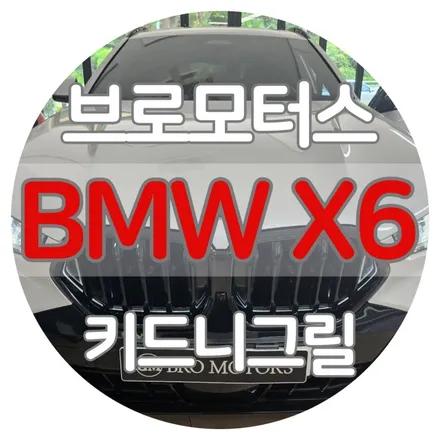 거제 BMW X6 키드니 그릴 교체 블랙 그릴 시공 후기 / 경남 거제, 통영, 창원