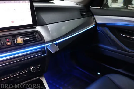 [브로모터스]BMW 비노출 무빙 엠비언트로 힙한 실내분위기로 변신과 안드로이드올인원 네비게이션으로 스마트함까지 장착!! / 경남 거제, 통영, 창원