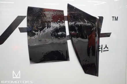 [BMW 5시리즈] 오래된 영맨표 썬팅필름 제거하고 \