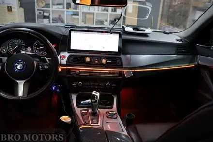 [브로모터스]BMW 비노출 무빙 엠비언트로 힙한 실내분위기로 변신과 안드로이드올인원 네비게이션으로 스마트함까지 장착!! / 경남 거제, 통영, 창원