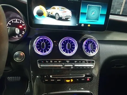 [브로모터스] 벤츠 GLC AMG43 12.3안드로이드 올인원 /기본 3색에서 64색 앰비언트 확장으로 광량업 / 송풍구 앰비언트 / 경남 거제, 통영, 창원