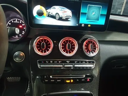 [브로모터스] 벤츠 GLC AMG43 12.3안드로이드 올인원 /기본 3색에서 64색 앰비언트 확장으로 광량업 / 송풍구 앰비언트 / 경남 거제, 통영, 창원