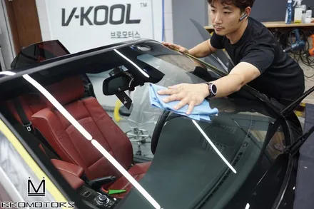[BMW 3시리즈 컨버터블 브이쿨 K시리즈 틴팅] 썬팅은 재시공이 더 까다롭고 중요합니다. (거제 브로모터스) / 경남 거제, 통영, 창원