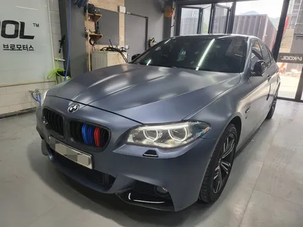 [브로모터스]BMW 520D F10 글라스틴트 레이니블루 틴팅 재시공 / 경남 거제, 통영, 창원