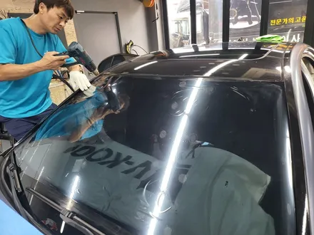 [브로모터스]BMW 520D F10 글라스틴트 레이니블루 틴팅 재시공 / 경남 거제, 통영, 창원