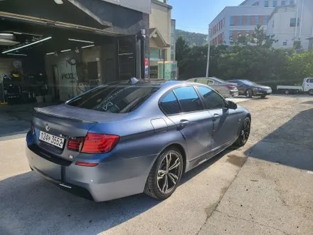 [브로모터스]BMW 520D F10 글라스틴트 레이니블루 틴팅 재시공 / 경남 거제, 통영, 창원