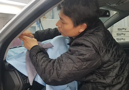 일산썬팅 명가 찾아 방문한 벤츠 C230!!! / 고양 덕양구 지축동