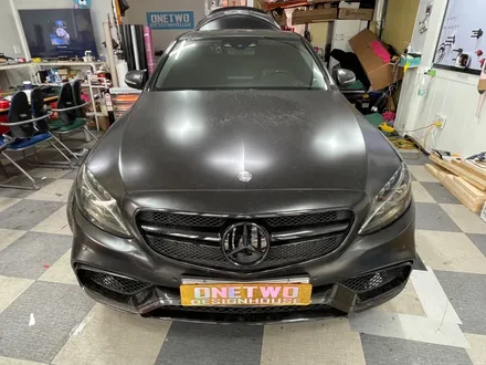 [안산랩핑] 벤츠 C63 AMG 앞범퍼 랩핑 시공 ! / 안산시 상록구 일동