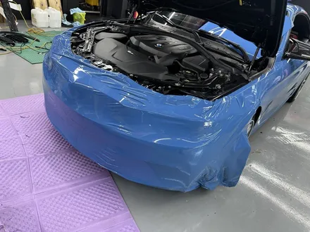[안산 랩핑]BMW 430i 컨버터블 M 순정 컬러 전체 랩핑 스틱스 아부다비 블루 / 안산시 상록구 일동