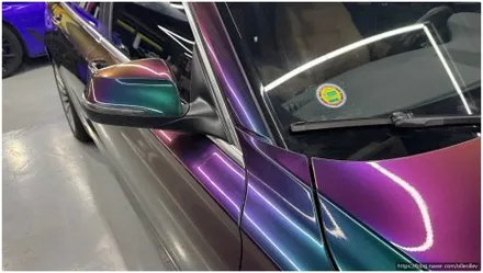 [안산랩핑] BMW 7시리즈 LB필름 트와이스 바이올렛 초고광택 전체랩핑 원투랩 / 경기 안산