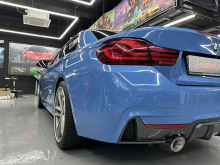 [안산 랩핑]BMW 430i 컨버터블 M 순정 컬러 전체 랩핑 스틱스 아부다비 블루 / 안산시 상록구 일동