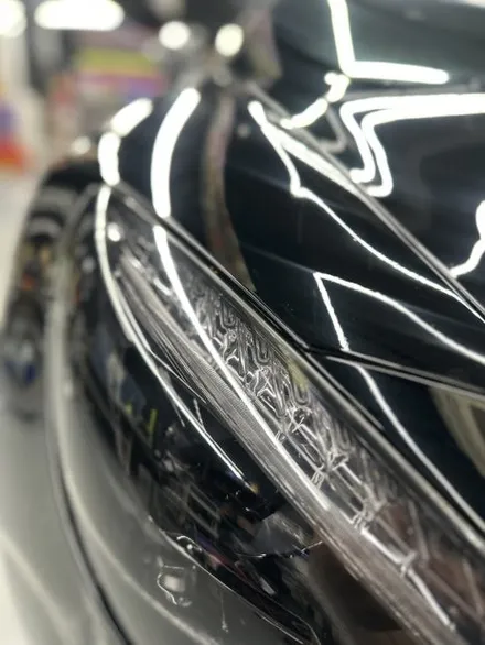 [안산 랩핑] 벤츠 AMG GT 쿠페 LB필름 고광택 블랙 전체랩핑 / 안산시 상록구 일동