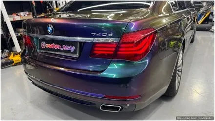 [안산랩핑] BMW 7시리즈 LB필름 트와이스 바이올렛 초고광택 전체랩핑 원투랩 / 경기 안산