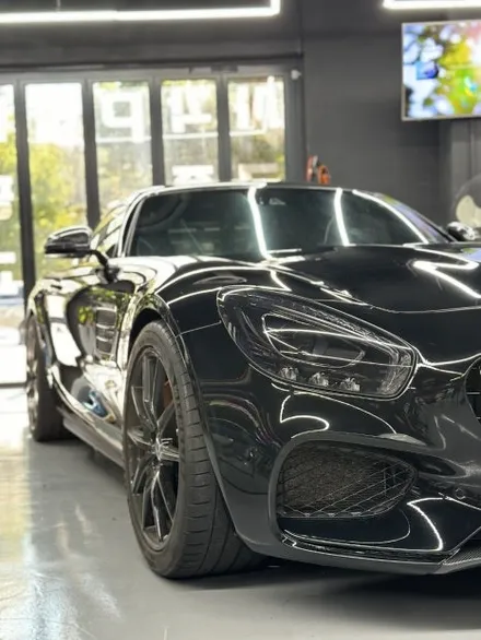 [안산 랩핑] 벤츠 AMG GT 쿠페 LB필름 고광택 블랙 전체랩핑 / 안산시 상록구 일동