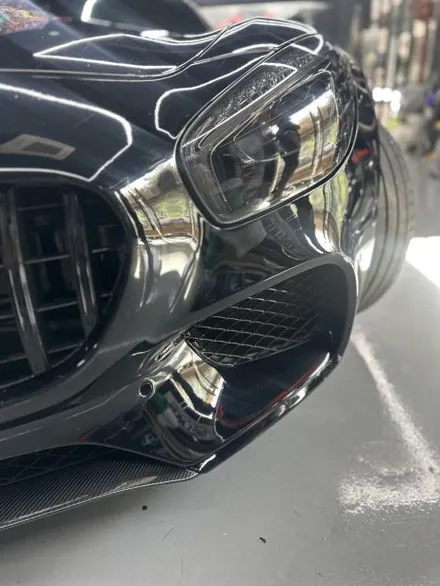 [안산 랩핑] 벤츠 AMG GT 쿠페 LB필름 고광택 블랙 전체랩핑 / 안산시 상록구 일동