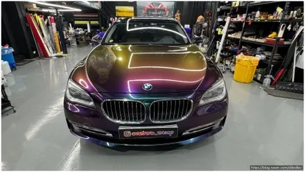 [안산랩핑] BMW 7시리즈 LB필름 트와이스 바이올렛 초고광택 전체랩핑 원투랩 / 경기 안산