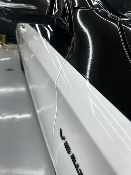 [안산 랩핑 원투] 벤츠 S클래스 S63 AMG 듀오톤 투톤 에이버리 전체랩핑 블랙 엠블럼 교체 / 안산시 상록구 일동